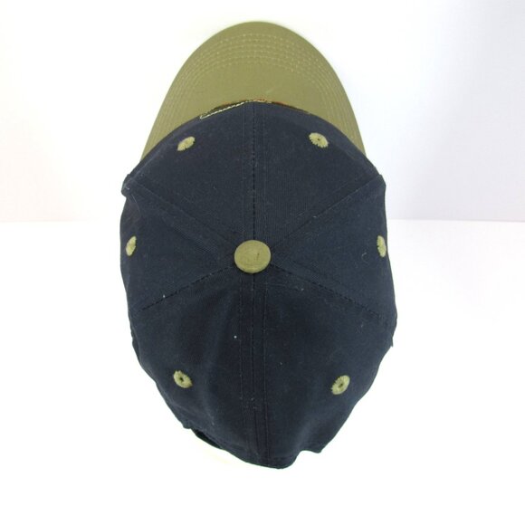 Alaska Embroidered Logo with Fish Men's Blue Adjustable Strap Back Cap Hat - Picture 5 of 8